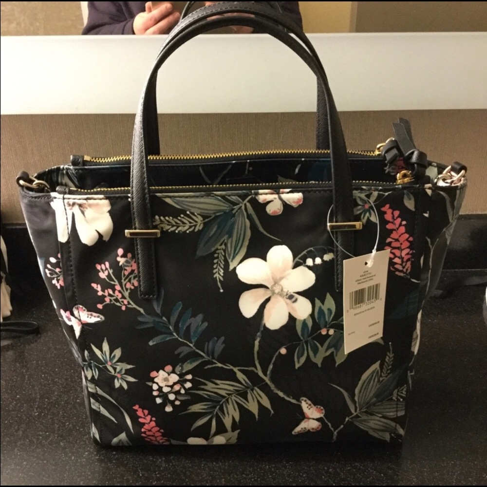 Kate Spade Wilson Road Alyse Botanical Satchel NWT - Picture 3 of 4